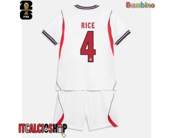 Inghilterra Declan Rice #4 Prima Maglia Bambino Mondiali 2026 Manica Corta (+ Pantaloni corti)